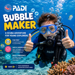 PADI bubble maker in Jamaica