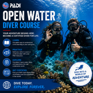 PADI Open water diver course